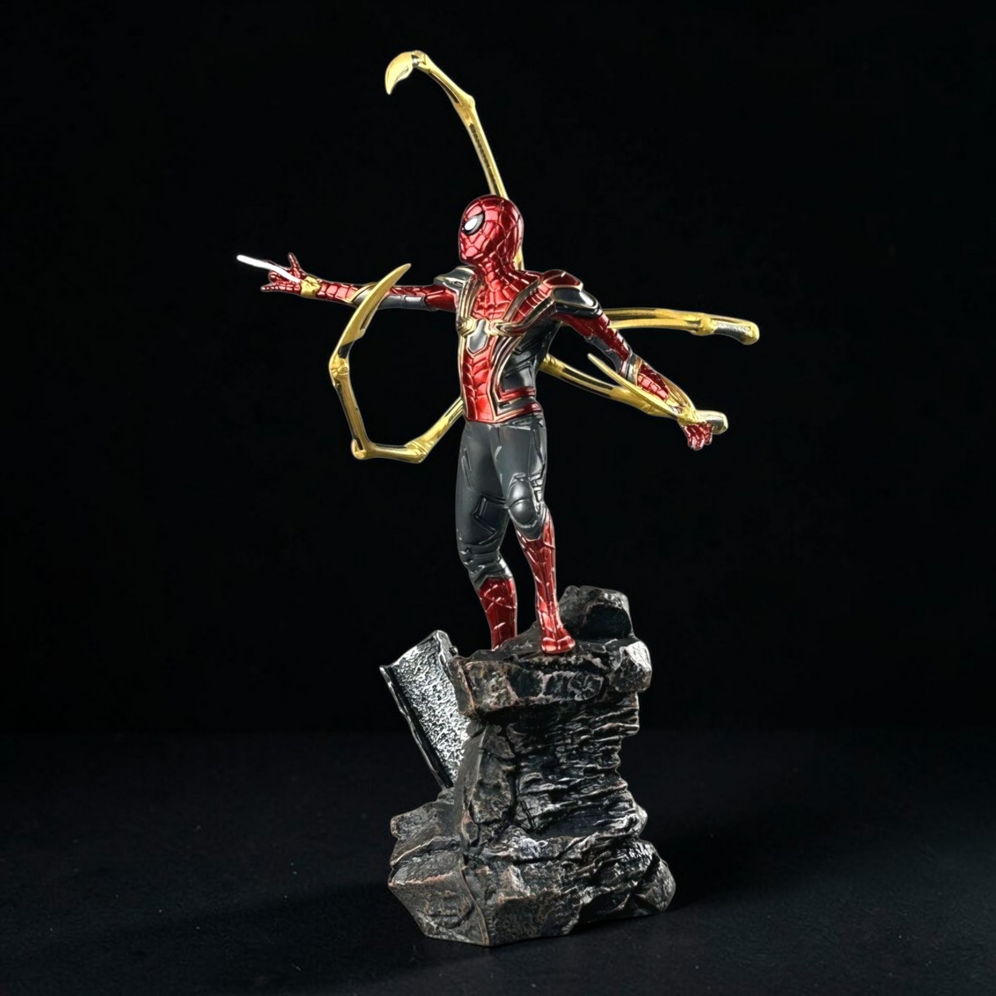 Superhero figurine with bow and arrow on a dark background