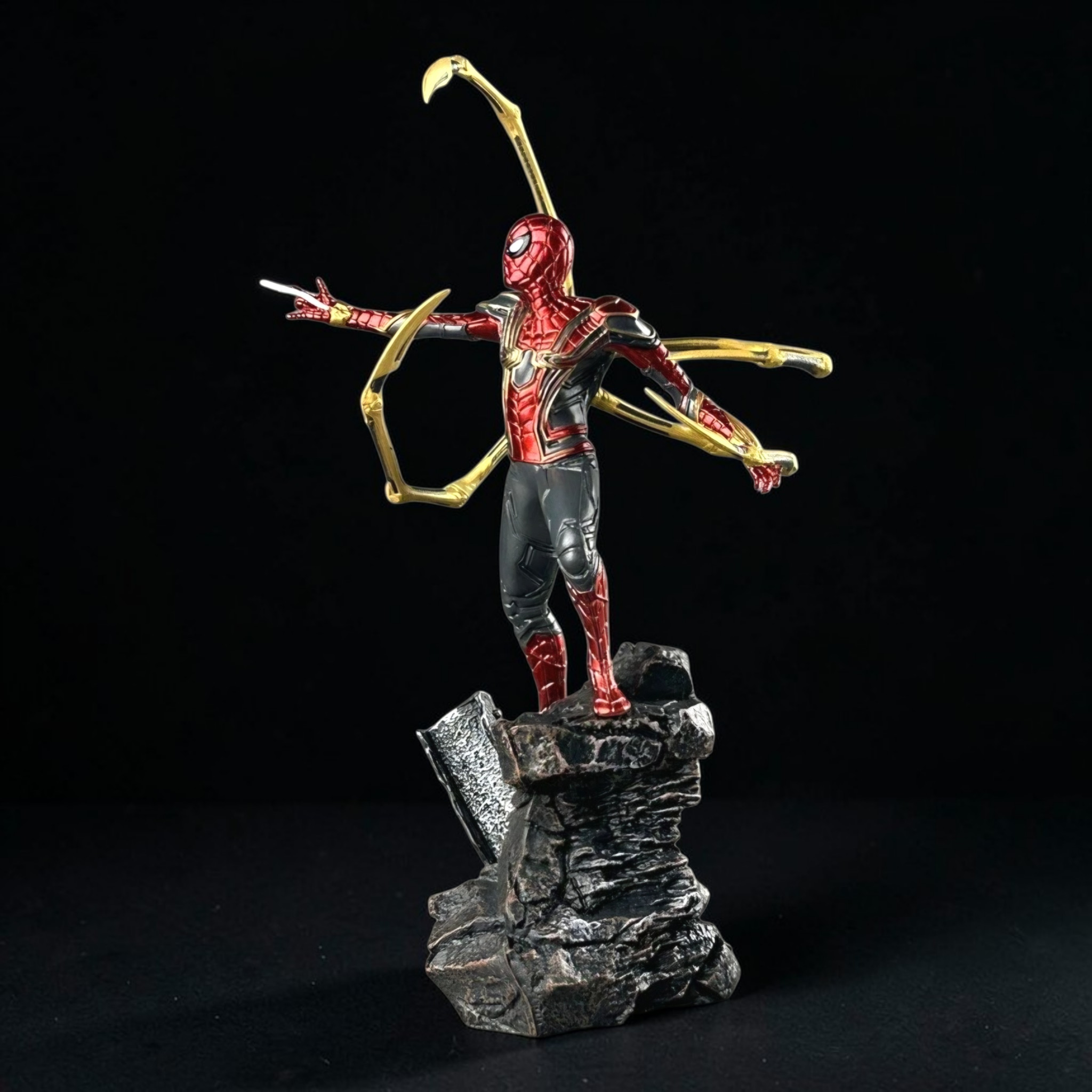 Superhero figurine with bow and arrow on a dark background