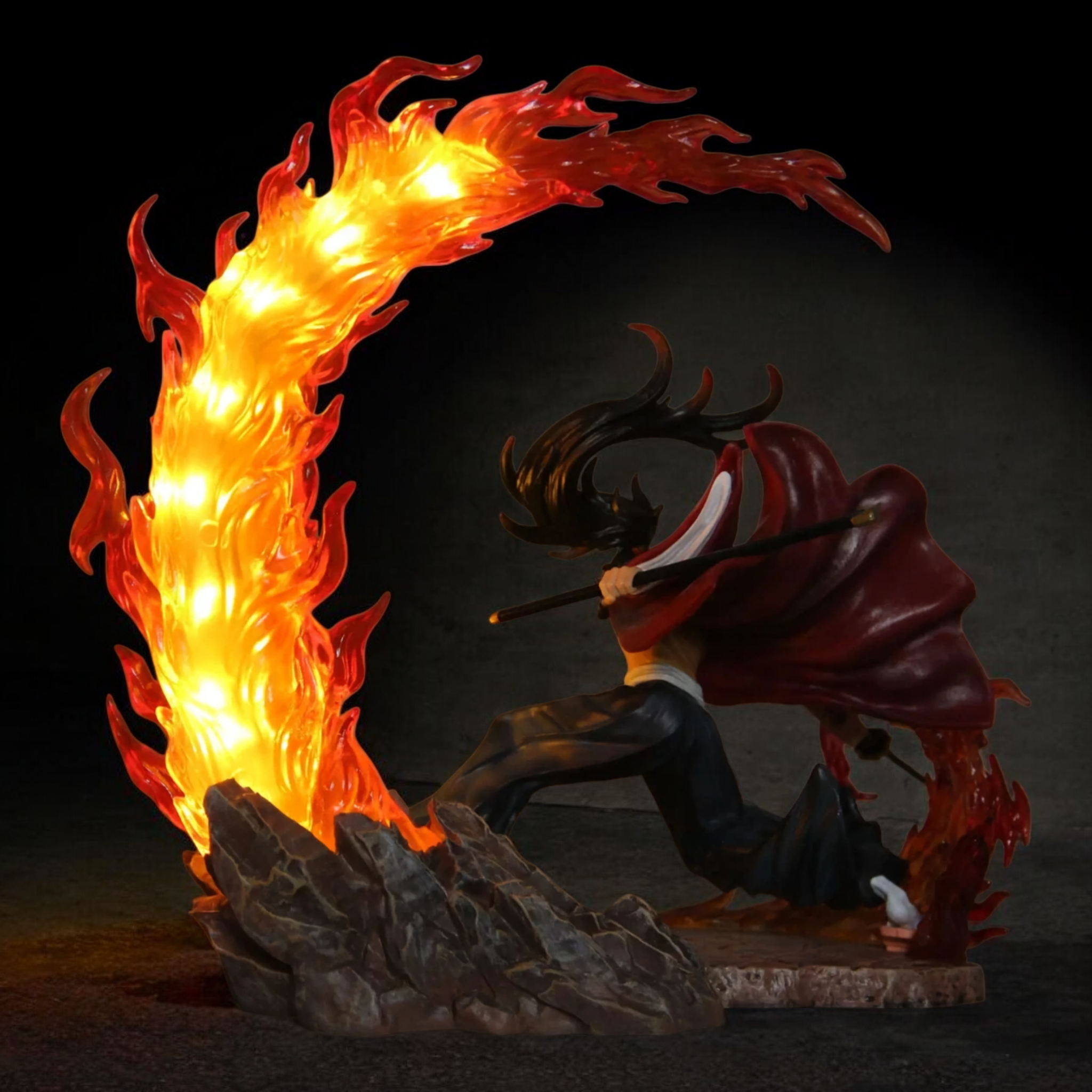 Yoriichi Tsugikuni Sun Breathing Flame Arc Statue | Demon Slayer Premium Anime Collectible